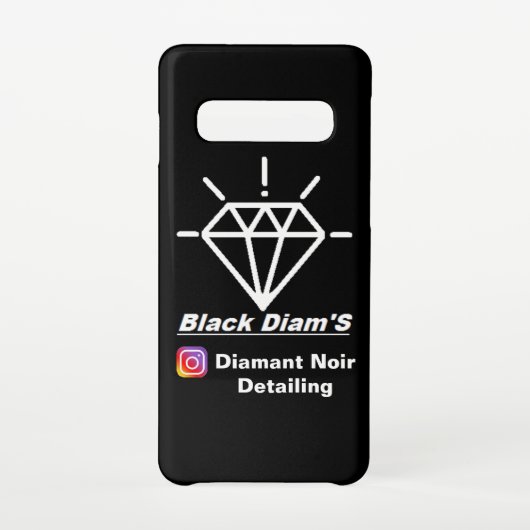 Rumpf Samsung S10 "Black Diam's", begrenzte Ausgab Samsung Galaxy Hülle (Rückseite)