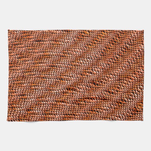 Rumpf- und Rattensack, rotorange Geschirrtuch (Horizontal)