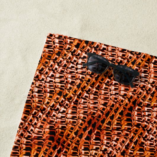 Rumpf- und Rattensack, rotorange Strandtuch (Beispiel)