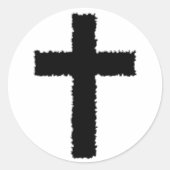 Rumpfkreuz Runder Aufkleber (Vorderseite)