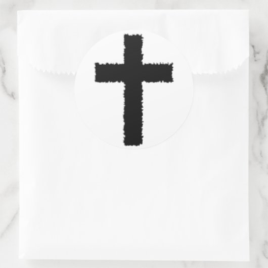 Rumpfkreuz Runder Aufkleber (Tasche)