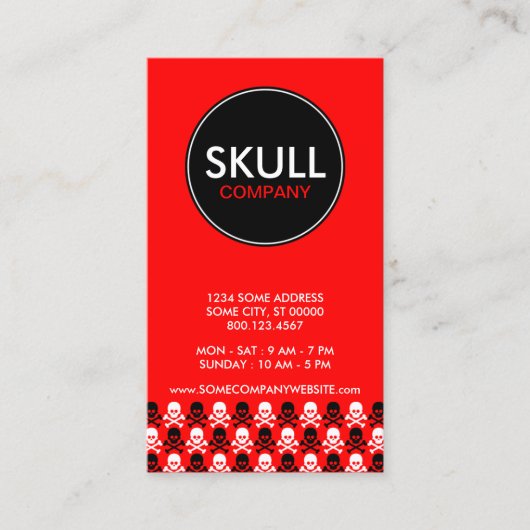 Rumpfmittelstreifen Visitenkarte (Vorderseite)