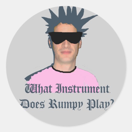 RUMPY STICKER (Vorderseite)