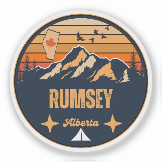 Rumsey, Alberta Aufkleber (Vorderseite)