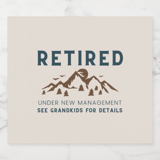 Rumüder unter New Management Funny Bierflaschenetikett (Einzelnes Label)