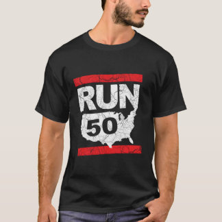 Run 262 50 States Marathon Run Runner Inspiriert T-Shirt