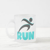 RUN Aqua Mattglastasse (Links)