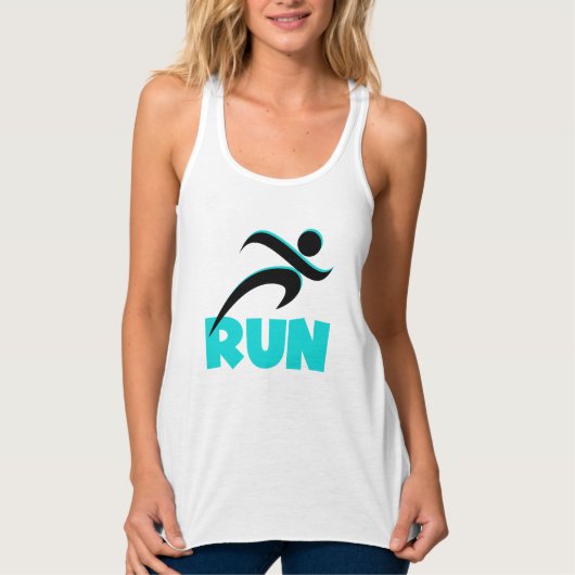 RUN Aqua Tank Top (Vorderseite)