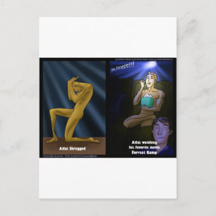 Run, Atlas Run Funny Gift T-Shirts Tasse etc. Postkarte