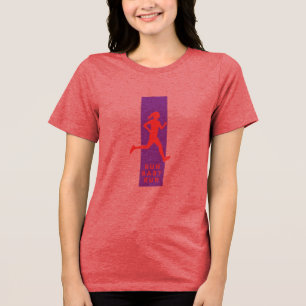 Run Baby Run: Motivierend Runner-T - Shirt