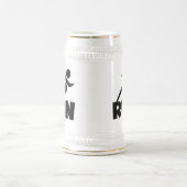 RUN Black Bierglas (Mittel)