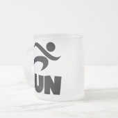 RUN Black Mattglastasse (Vorderseite Links)