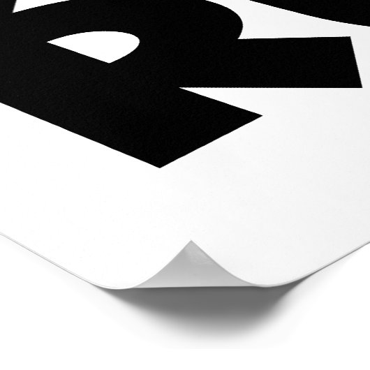 RUN Black Poster (Ecke)