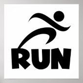 RUN Black Poster (Vorne)