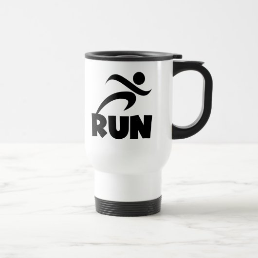 RUN Black Reisebecher (Rechts)
