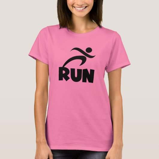 RUN Black T-Shirt (Vorderseite)