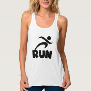 RUN Black Tank Top
