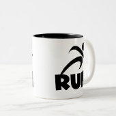 RUN Black Zweifarbige Tasse (VorderseiteRechts)