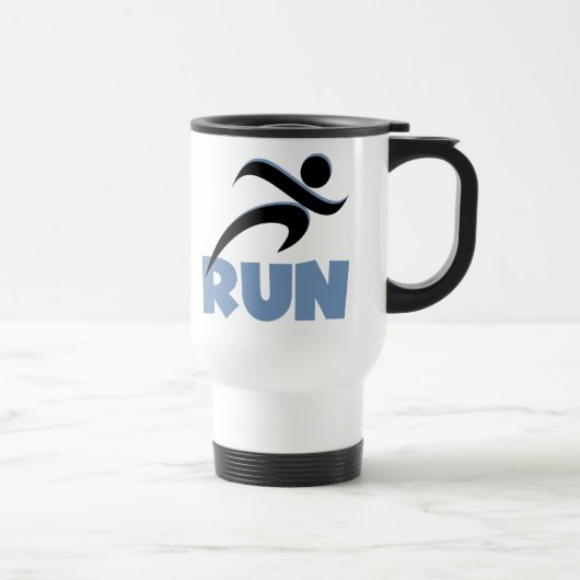 RUN Blue Reisebecher (Rechts)
