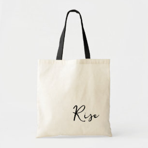 Run Club-Tragetasche Rise-Schriftzug Schwarz Team- Tragetasche