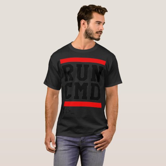 RUN CMD Console Command Prompt Sysadmin Premium T-Shirt (Vorne ganz)