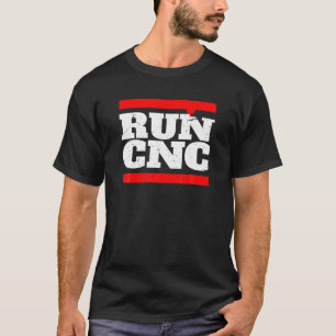 RUN CNC Shirt Funny CNC Maschinenist Shirt für Män