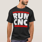 RUN CNC Shirt Funny Machinist Ingenieur G-Code (Vorderseite)