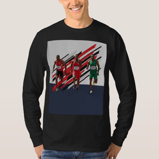 Run fast. Dream big. Finish strong T-Shirt (Vorderseite)