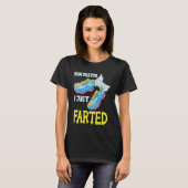 Run Faster I Just Farted Running Sport Triathlon M T-Shirt (Vorne ganz)