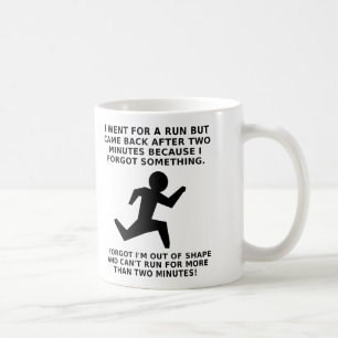 Run For Two Minutes Funny Mug Kaffeetasse