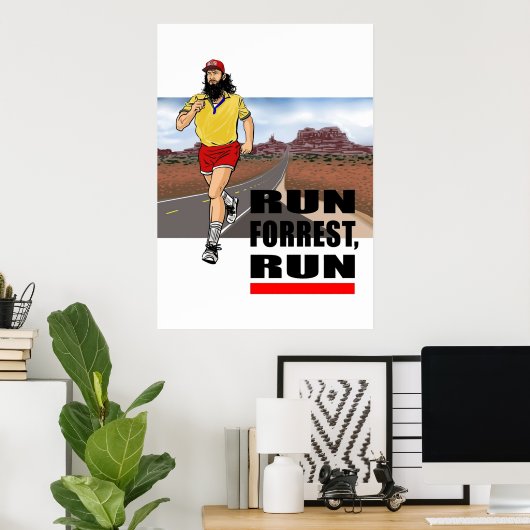 Run Forrest Run Poster (Heimbüro)