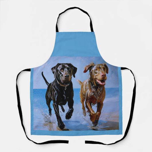 "Run free, run Together" Beachside Best Buddies Schürze (Vorderseite)