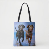 "Run free, run Together" Beachside Best Buddies Tasche (Vorderseite)