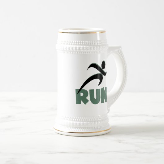 RUN Green Bierglas (VorderseiteRechts)