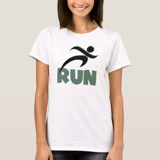 RUN Green T-Shirt (Vorderseite)