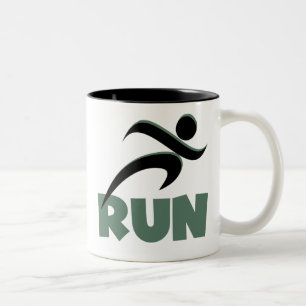 RUN Green Zweifarbige Tasse