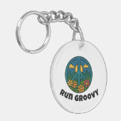 Run Groovy Schlüsselanhänger (Vorderseite links)