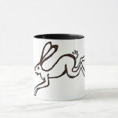 Run-Hase Tasse (Zentrum)