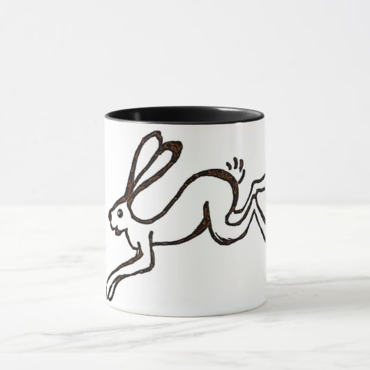 Run-Hase Tasse (Zentrum)
