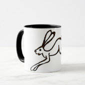 Run-Hase Tasse (Vorderseite Links)