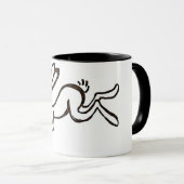 Run-Hase Tasse (VorderseiteRechts)