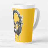 RUN Headphones Street Art Sticker Milchtasse (Rechte Ecke)