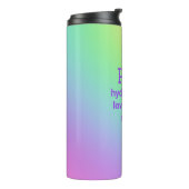 RUN, Hydrat, Essen, Liebe... Thermosbecher (Nach links gedreht)