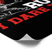 Run I Dare You Funny Baseball Catcher Baseball Pla Poster (Ecke)