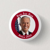 Run Joe Run - Joe Biden - 2020 Button (Vorderseite)