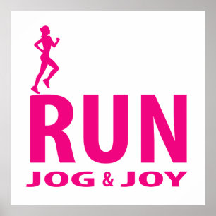 Run, jog and joy poster