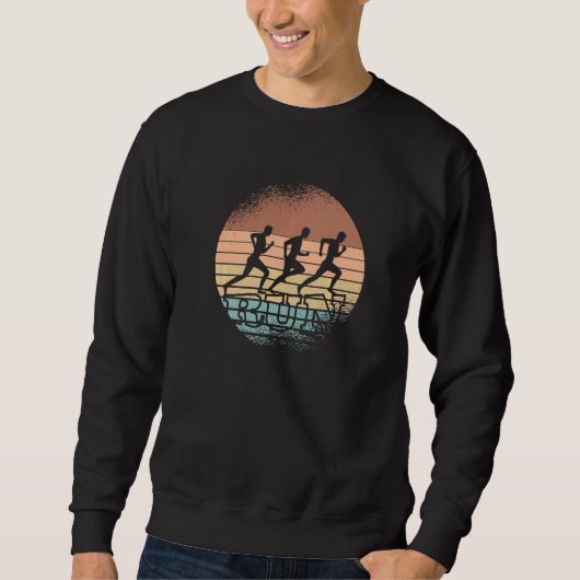 Run jogging athletes running Outfit for marathon r Sweatshirt (Vorderseite)