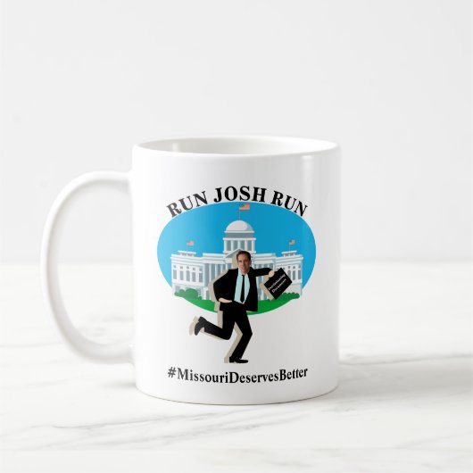 RUN JOSH RUN #MissouriDeservesBetter Kaffeetasse (Links)