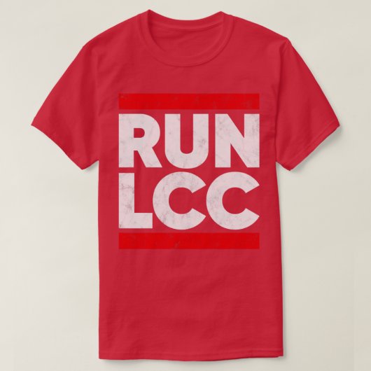 RUN LCC Funny Lancashire Cricket T-Shirt (Design vorne)