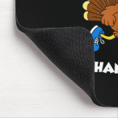 Run Like A Turkey On Thanksgiving Funny Trot  Mousepad (Ecke)